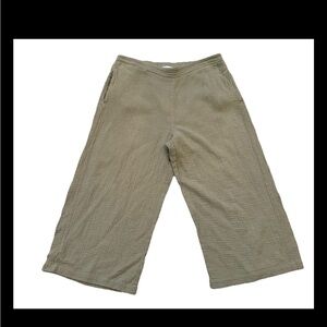 Carve Designs Olive Green Textured Wide-Leg Pants in XL